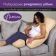 image 9 of Aamira Cream Pregnancy Maternity Pillow, 140x70x20cm J Shape Memory Foam | Cream | Cream | Standard | 1