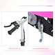 image 5 of HOMCOM Foldable Powered Scooter 120W w/ Adjustable Seat and Brake, Pink