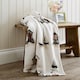 image 2 of Sheringham Soft Coral Fleece Printed Throw