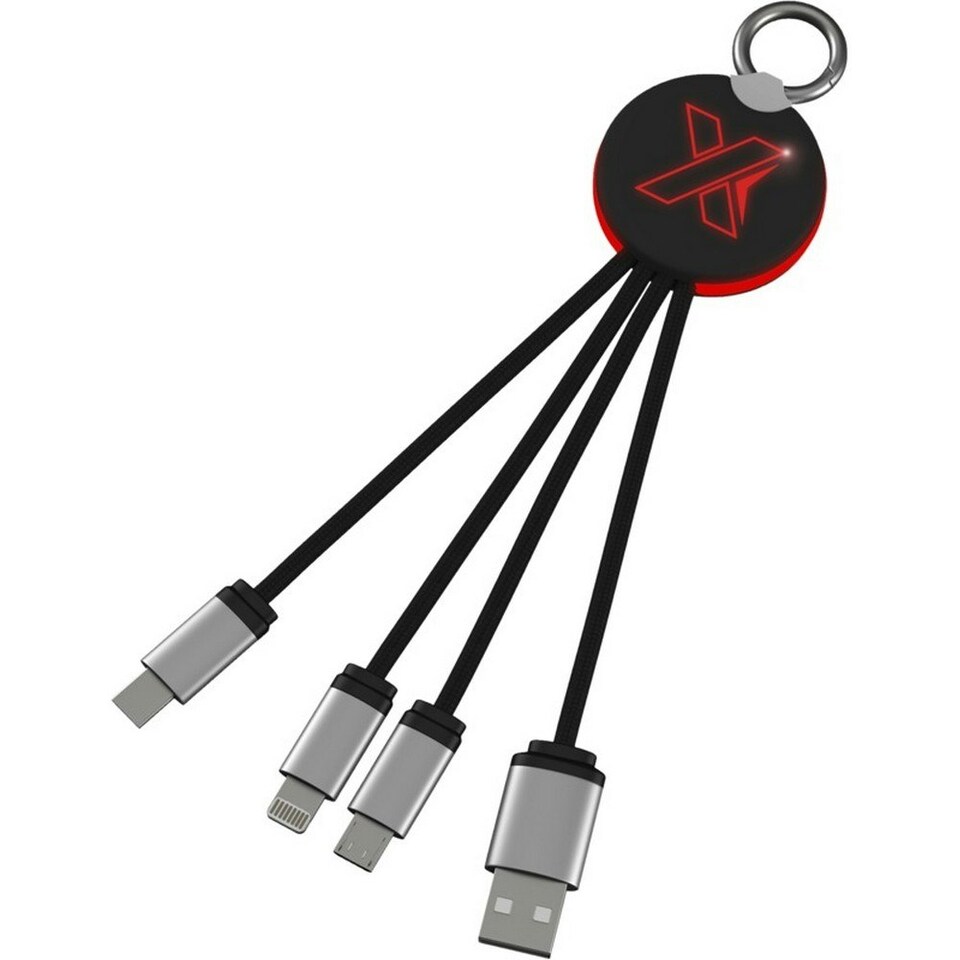 SCX Design C16 USB Charger - Red/Solid Black - One Size
