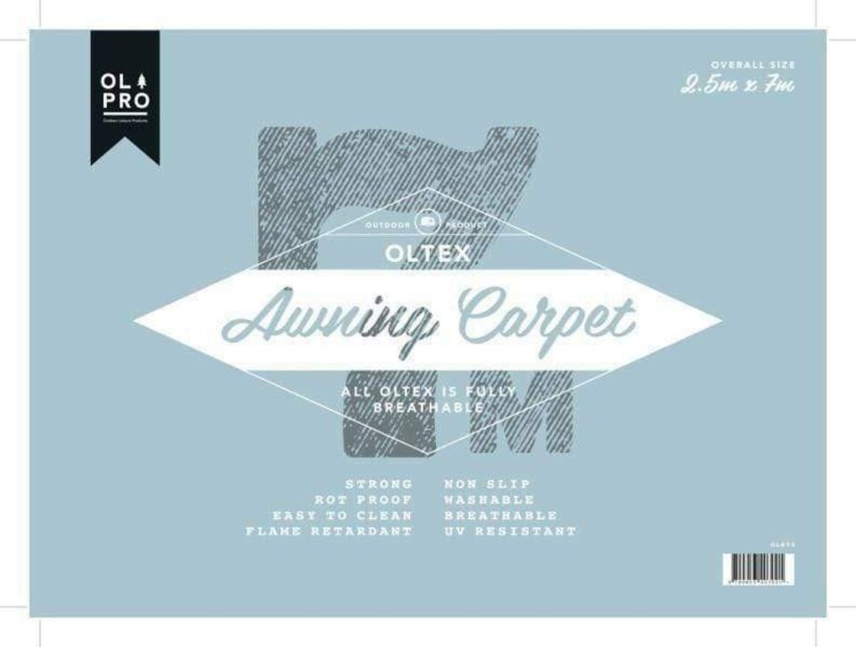 image 1 of Oltex Breathable Awning Groundsheet 2.5m X 7m - Blue | Grey