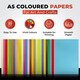 image 2 of Pack of 100 A5 Coloured Paper 75gsm Sheets | Blue | Blue | A5 | 1