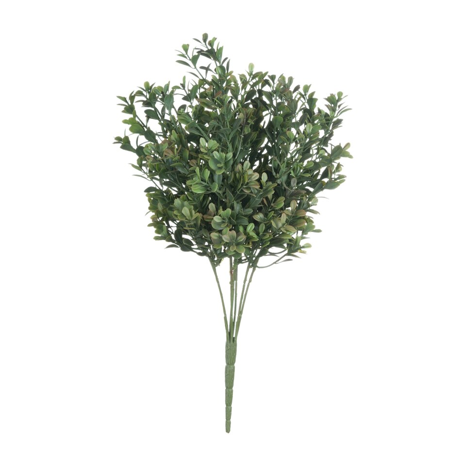 image 1 of Hill Interiors Artificial Faux Red Tipped Leaf Spray - Green - One Size
