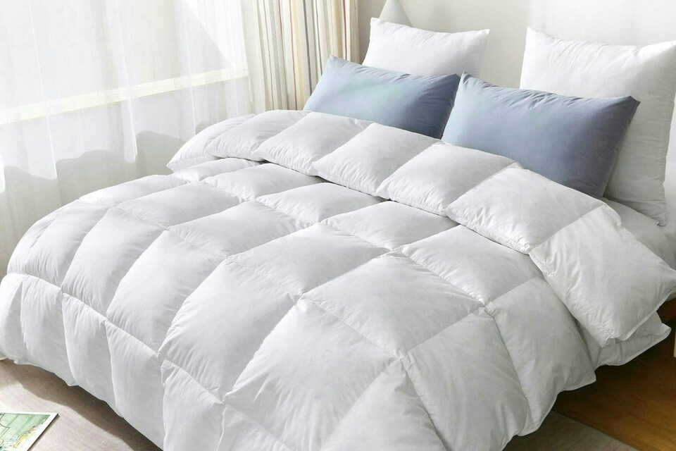 image 1 of 13.5 tog King Duck Feather & Down Duvet | White | King