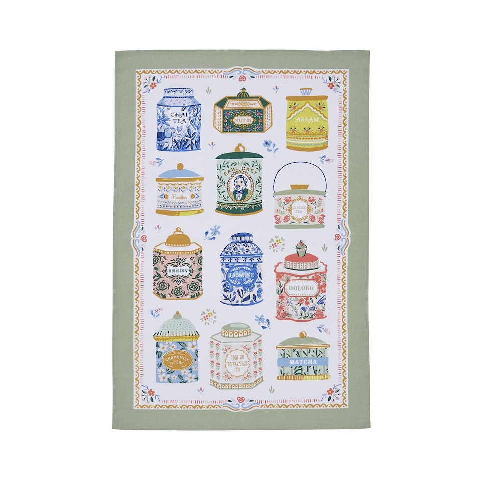image 1 of Ulster Weavers Tea Tins Tea Towel - Cotton Multi