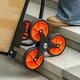 image 8 of DURHAND Trolley Hand Trucks 6-Wheels Foldable Load Cart Steel, Orange