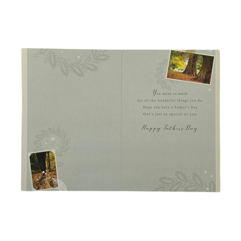 image 1 of Wishing You The Best Photographic Forest Design Father's Day Card