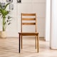 image 2 of Furniturebox Lynton 2x Dark Walnut Effect Solid Wood Dining Chairs