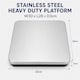 image 3 of Futura Heavy Duty Digital Postal Scales 100kg/220lb Capacity | Silver | Silver | 30 x 28 x 3 cm | 1