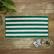 Deyongs Cabana Bay Beach Towel Green