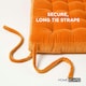 image 4 of Homescapes Seat Pad Luxury 100% Cotton Velvet Indoor Outdoor Garden Dining Cushion Orange | 40 x 40 cm