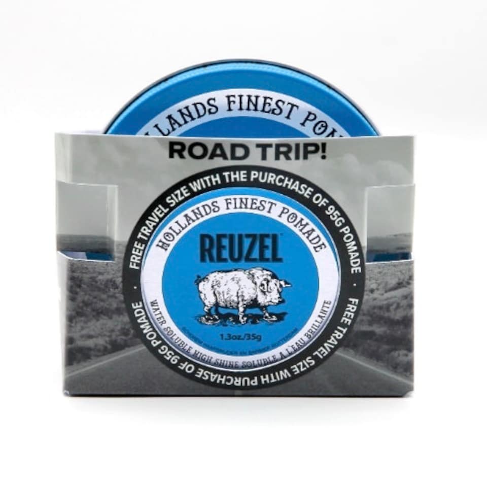 image 1 of Reuzel Road Trip - Blue Pomade 95g and 35g GIFT SET