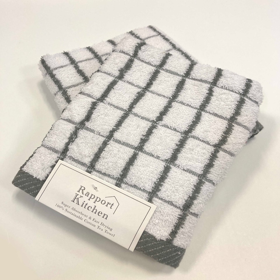 image 1 of Luxury Terry Cotton Kitchen Towel 50x80 | Grey | Hand towel | 1