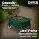 image 3 of Oypla Green Heavy Duty Foldable Garden Festival Trolley Folding Cart Wagon Truck Wheelbarrow
