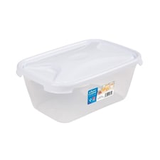 Wham Cuisine Rectangular Food Storage Box White Lid 1.2L - One Colour - One Size