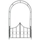 image 4 of Garden Arch - steel rose arch with gate, 140 x 40 x 240 cm