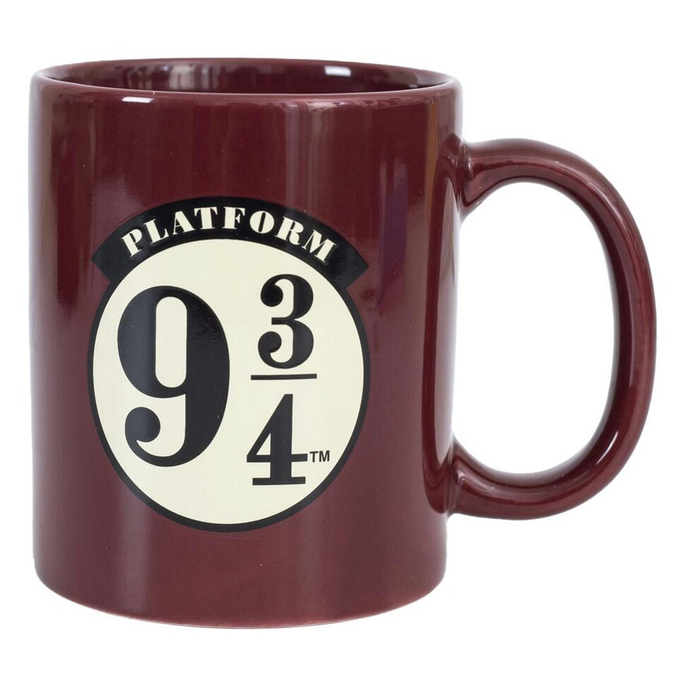 image 1 of Harry Potter Platform 9 3/4 Mug and Sock Set - Maroon/Black - 7 UK-11 UK