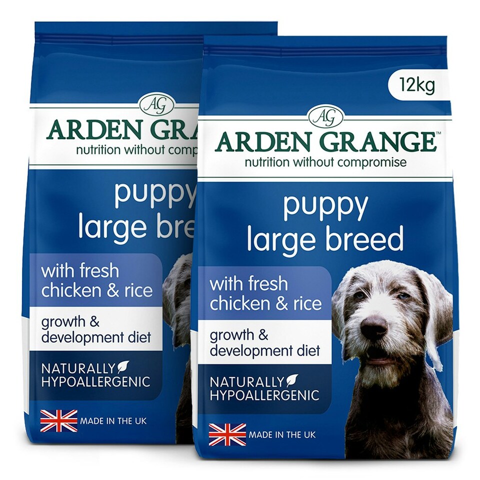 image 1 of Arden Grange Large Breed Puppy/Junior Food With Fresh Chicken and Rice - 2 x 12kg
