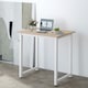 image 2 of HOMCOM Modern Computer Desk, Writing Table with Metal Frame, White | Multi | 80W x 60D x 76Hcm