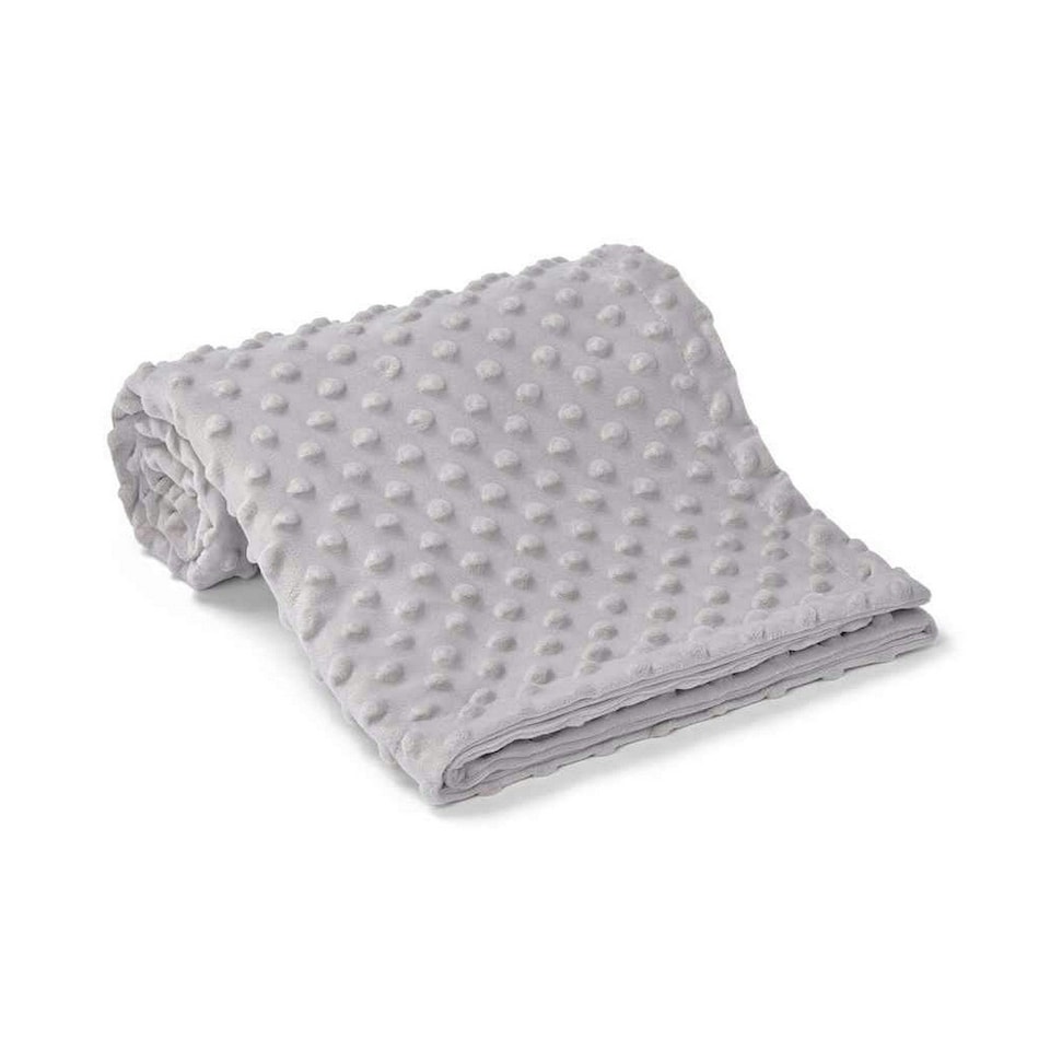 Brand Lab Minky Embossed Blanket - Silver Grey - One Size