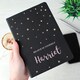 image 2 of Personalised Starry Black Hardback Notebook