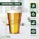 image 7 of ECONX 20oz Plastic Full Pint Cups Clear Beer Reusable Glasses For Pub Beach Parties 100pc