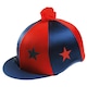 image 2 of Capz Starz & Pom Pom Motif Cap Cover - Navy/Red - One Size Blue | One Size