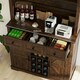 image 7 of COSTWAY 184cm Tall Kitchen Cupboard Buffet Storage Cabinet Brown