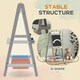 image 6 of AIYAPLAY Double-Sided Art Easel for Kids with Paper Roll, Storage Boxes Grey