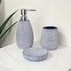image 1 of Showerdrape Denim Blue 3 Piece Bathroom Accessory Set