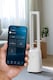 image 2 of Pro Breeze OmniAir Premium Bladeless Tower Fan and Air Purifier with Smart App Control - White
