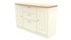 image 9 of Albert 2 Door 3 Drawer Sideboard in Cream Ash & Riviera Oak (Ready Assembled) | Cream | Cream Ash & Riviera Oak
