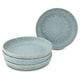 image 1 of Curateology LoHo Set of 4 Stoneware Cereal Bowls 21.5cm - Reactive Glaze Cloud Grey