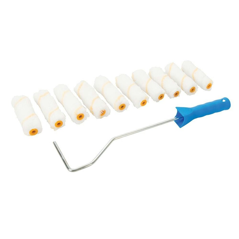 Silverline - Mini Roller Frame & 10 Sleeves - 100mm