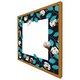 image 5 of Watercolour blue leaf frame (Picture Frame) White | XL