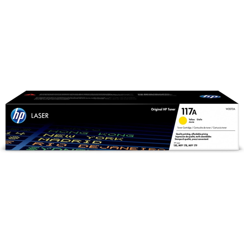 image 1 of HP W2072A Toner Cartridges | Multi | HP 117A Yellow Toner Cartridge | 1