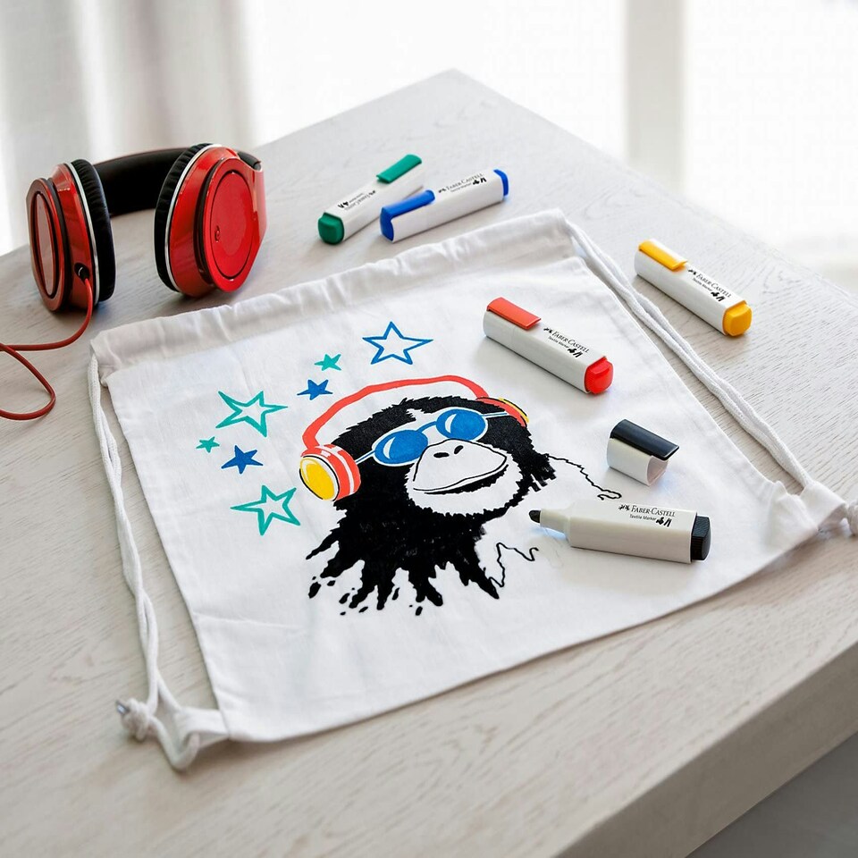image 1 of Textile Marker 5x basic colours - FC159520