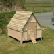 image 1 of Extended Deluxe Duck House - L182.9 x W121.9 x H114.3 cm Brown | One Size