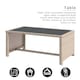 image 3 of 4-6 Seater Rattan Garden Furniture Seating Group with Table & Stool