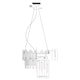 image 7 of Onega 3-Light Chrome Smoked Glass Pendant Ceiling Light
