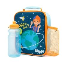 Blippi Big Or Small? Lunch Bag and Bottle Set - Blue/Orange - One Size
