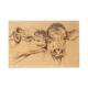 image 1 of The Just Slate Company Kissing Cows 30cm Oak Serving Board