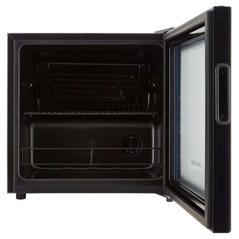 image 1 of Cookology BC46BK Tabletop Drinks Cooler, Black, 43L, 40 Can Capacity, Removable Shelves, Adjustable Temp