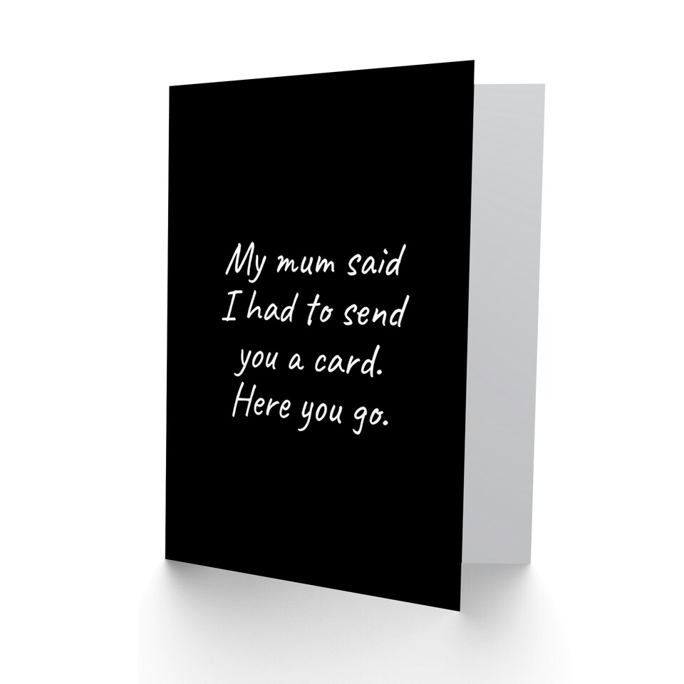 image 1 of Mum Said I Had To Cheeky Brother Sister Funny Birthday Card