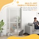 image 8 of PawHut 180cm Extra Tall Pet Gate Cat Gate with Narrow Gap, 77-104cm Wide