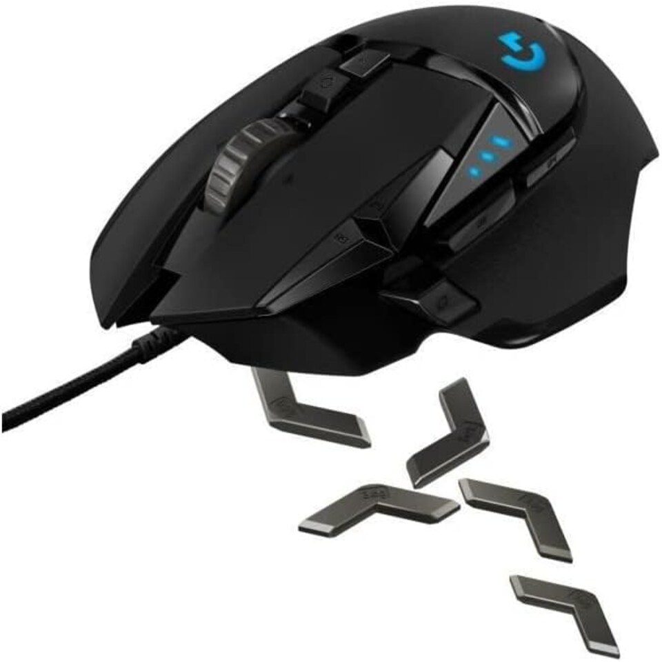 Logitech G502 HERO LIGHTSYNC RGB Performance Wired Gaming Mouse Hero 25K Sensor - Black