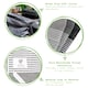 image 2 of Nicola Spring Cotton Tea Towel - 70cm x 50cm - Light Grey Pinstripe