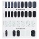 image 3 of Nail Sticker (black) - # Pebble In Black Nail - 32pcs Black