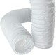 image 1 of SPARES2GO 4m Vent Hose + Connection Adapter Kit for White Knight Tumble Dryer