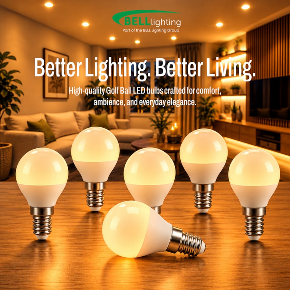 image 1 of BELL Lighting SES E14 LED Golf Ball 4.7W Light Bulb Natural White 4000K